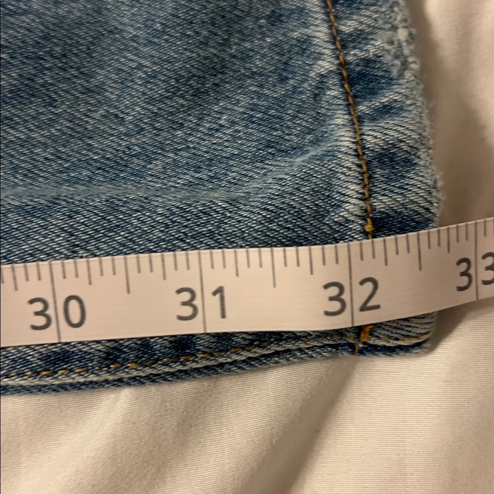 Fashion Nova No Limit Belted Wide Leg Jeans Size 13/32 Medium Wash Cotton NWT - Picture 9 of 10
